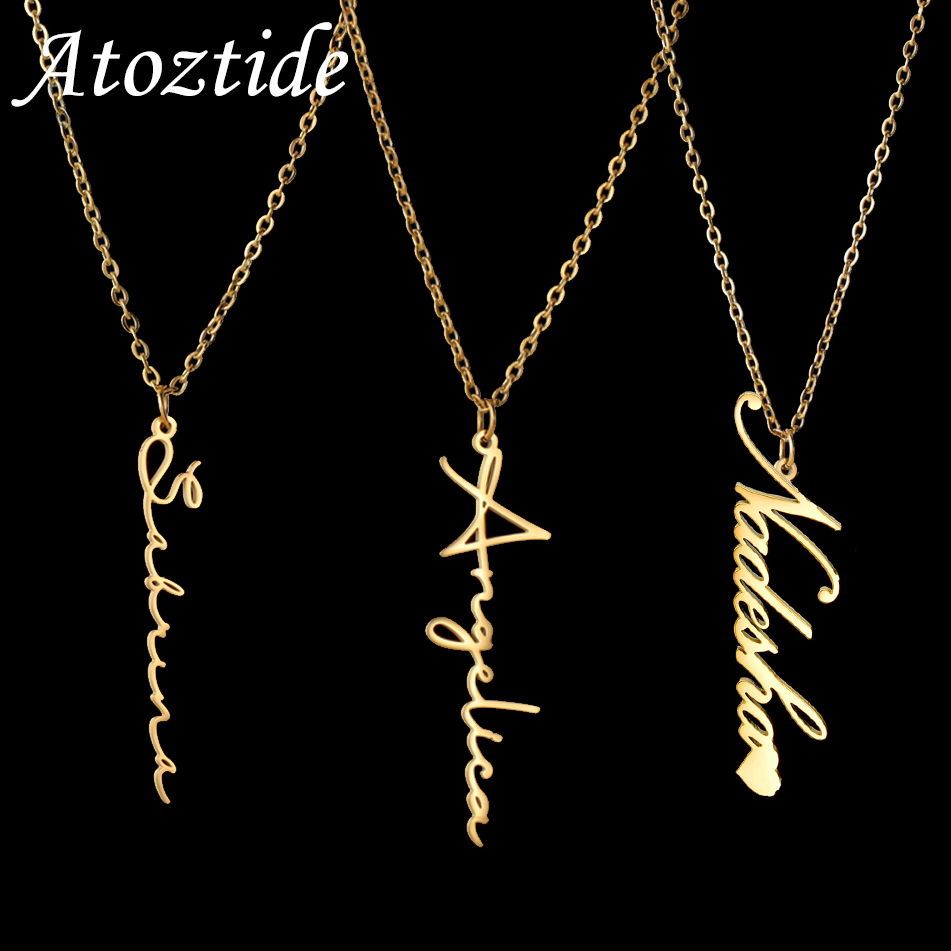 Birth Flower Necklace - Atoztide Personalized Custom Name Necklaces One